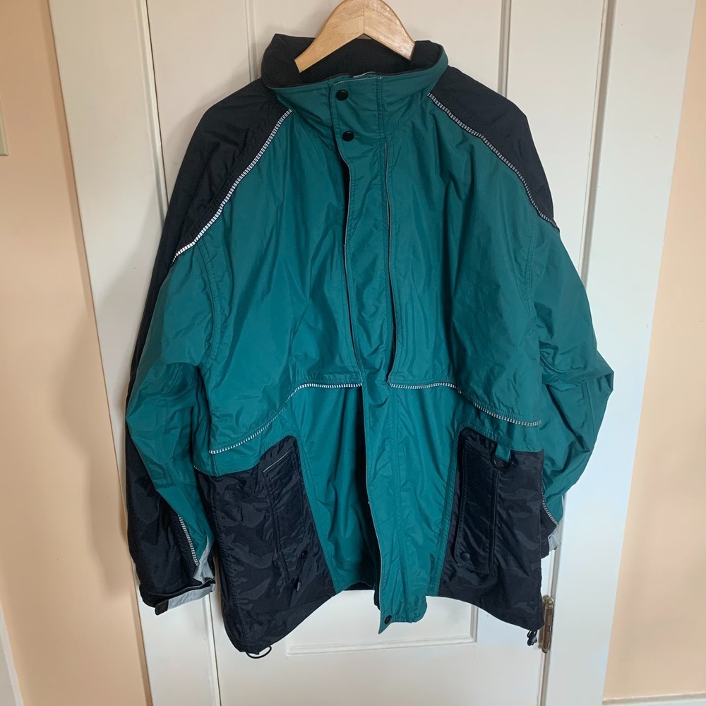 WearGuard Vintage Mens XL Green Black Waterproof Insulated Winter Jacket 1488